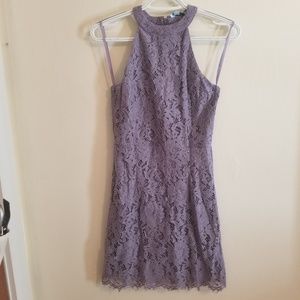 Purple lace dress